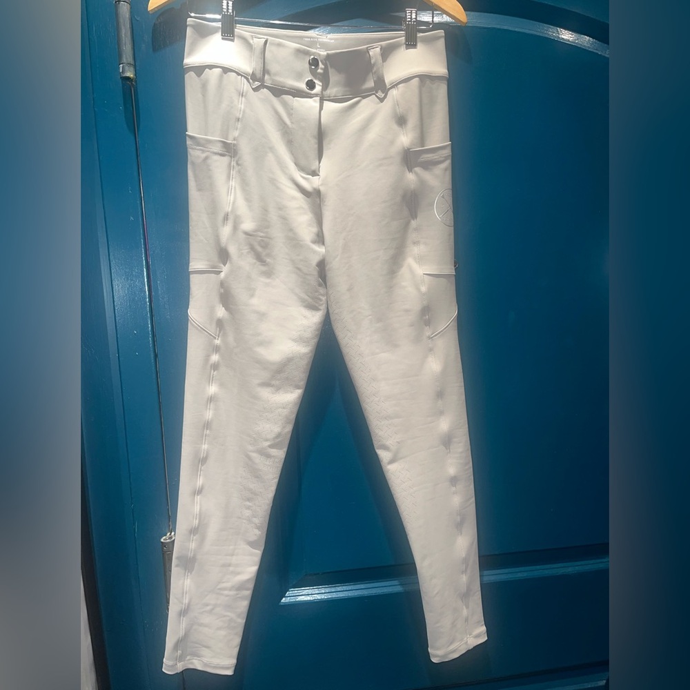 Free Ride Equestrian Lux Full seat breeches. Size L. Color Sand.